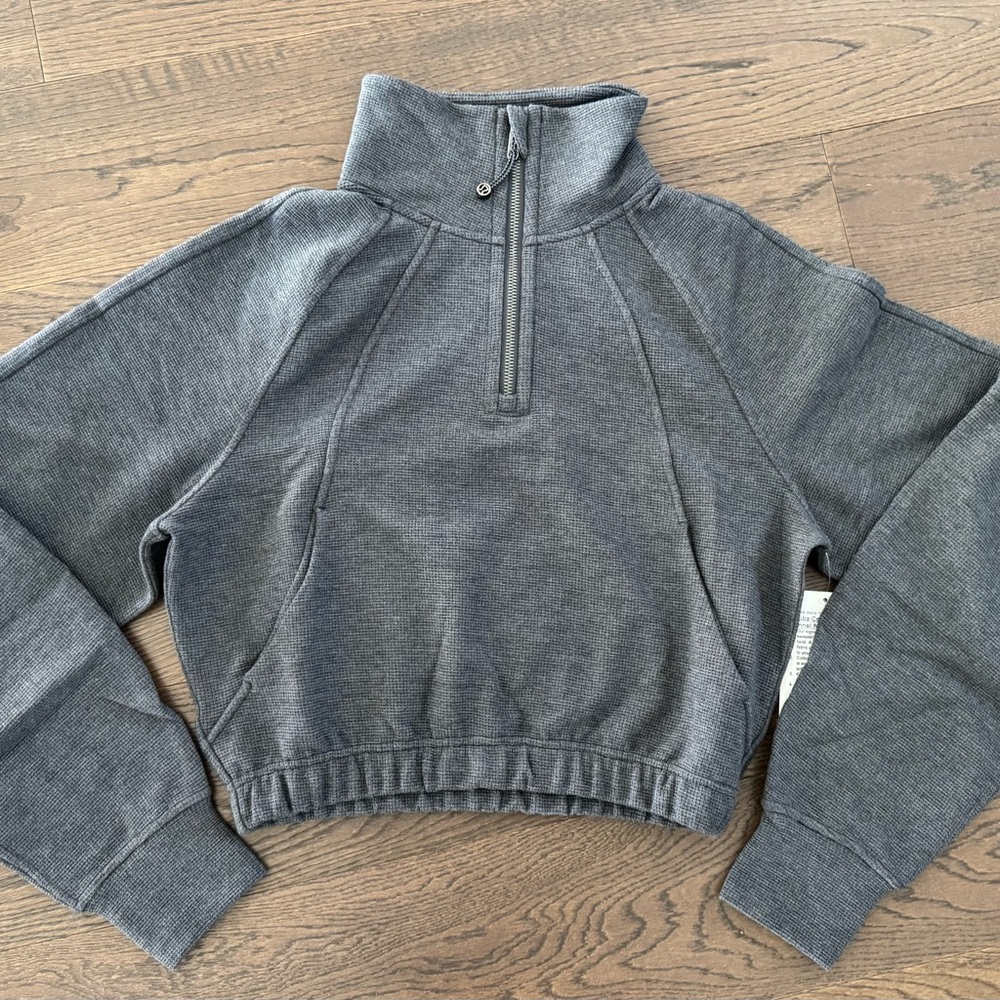 Brand new with tag Lululemon scuba half zip funnel neck cropped waffle size XS - Picture 3 of 10